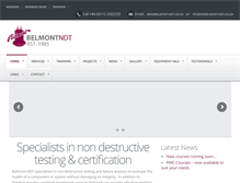 Tablet Screenshot of belmont-ndt.co.uk
